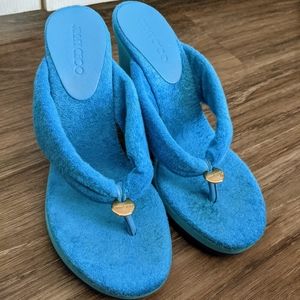LIKE NEW Jimmy Choo Flip Flop Wedges